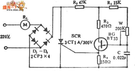 Electric fan stepless speed regulation circuit diagram