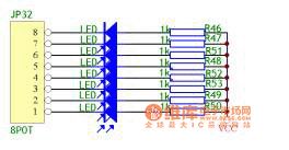 The simplest eight rolling subtitles circuit diagram