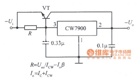 Large-current output integrated voltage regulator circuit
