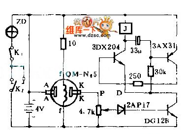 Miner lamp battery alarm circuit diagram