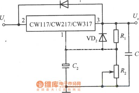 Standard adjustable integrated voltage regulator circuit