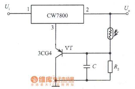 Light control integrated voltage regulator circuit