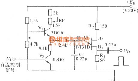 Single junction transistor controllable pulse generator