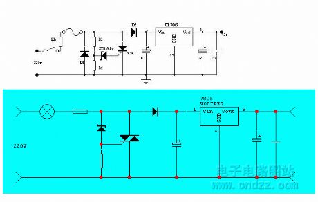 Simple, special constant voltage circuit