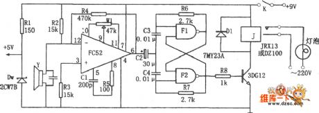 Voice controlling lamp (FC52) circuit