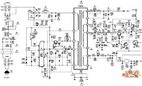 tcl 2580fl TV power supply circuit diagram