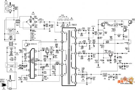 tcl 2502d TV power supply circuit diagram