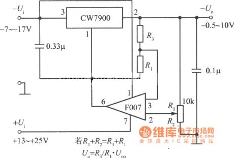Adjustable output integrated voltage regulator circuit 2