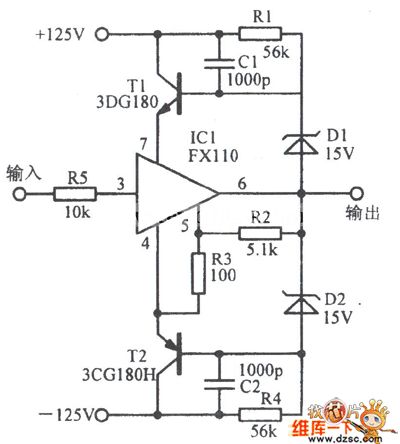 About high voltage follow circuit diagram