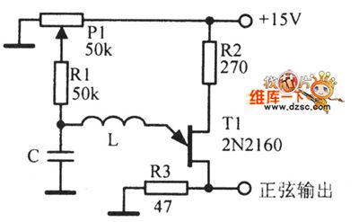 1-50KHz sinusoidal oscillator circuit diagram
