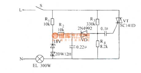 Bi-directional thyristor extend life of incandescent lamps circuit