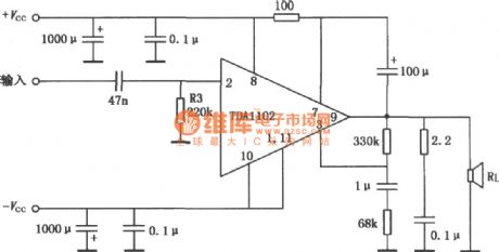 TDA1102 20WHi-Fi Power amplifier circuit diagram