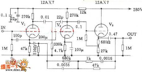 McIntosh 7 electron tube equalizer amplifier circuit diagram