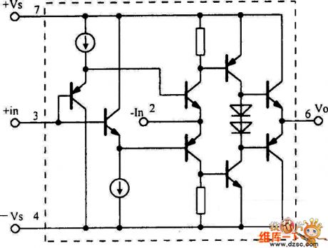 OPA603 current feedback operational amplifier circuit