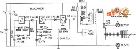 Electrical pulse treatment circuit