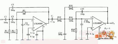 Voice filter circuit used lm387