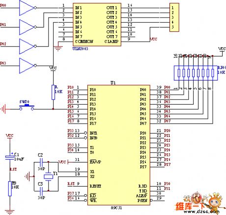 Stepper motor hardware principle circuit