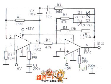 0.001Hz sinusoidal oscillator diagram