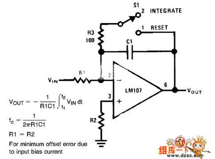 Integrator circuit diagram