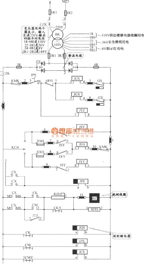 JHo-751 Semi-automatic cargo elevator control circuit (1)