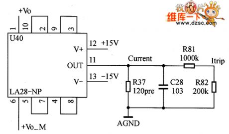 Current detection part circuit diagram