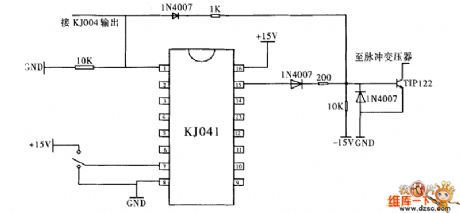 Three-phase bridge full-controlled rectifier and single-phase AC voltage driving circuit diagram