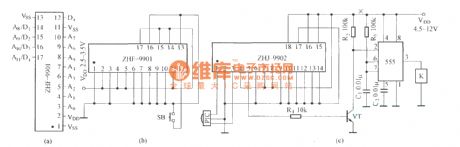 The circuit diagram composed of ZHF-9901 and ZHJ-9902