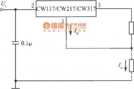 Standard constant current source circuit consisting of CW117