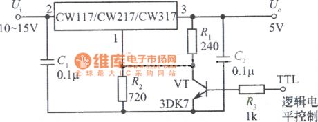 Logic control integrated voltage regulator circuit