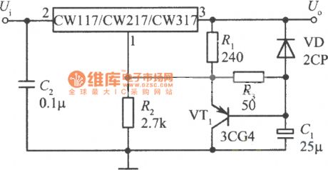 Slow start integrated voltage regulator circuit