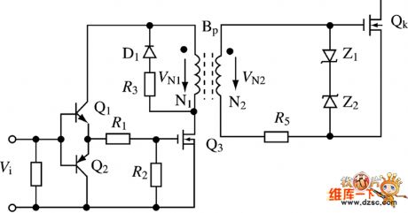 MOS passive matrix drive circuit diagram