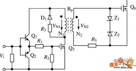 MOS passive matrix drive circuit diagram