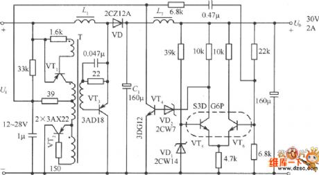 Boost output circuit diagram with low power dissipation