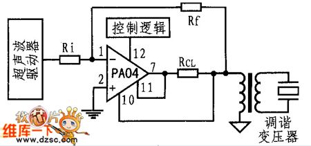 Sonar transducer driver circuit diagram