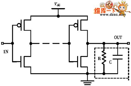 Single-ended output driver circuit diagram