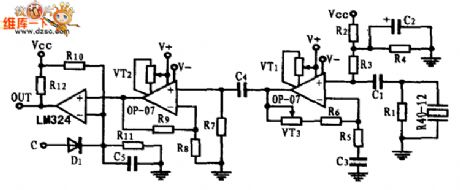 Ultrasonic transmitter and driver circuit diagram