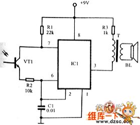Blind crowing device circuit