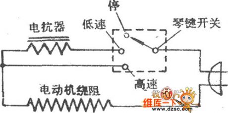Electric fan reactor speed circuit