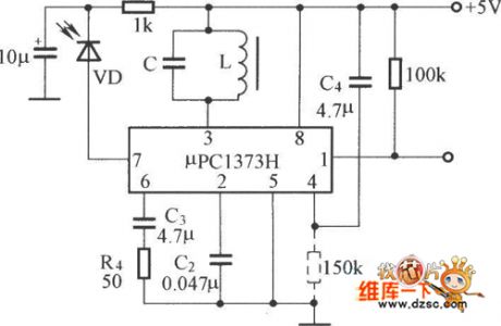 μPC1373H application circuit