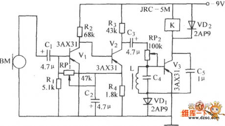 Frequency selection voice control circuit