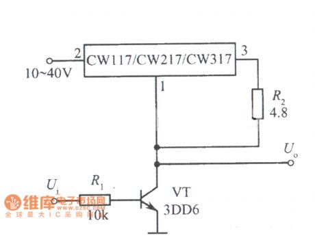 High-gain amplifier composed of CW117 circuit