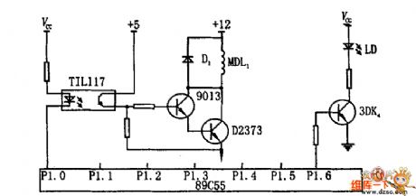 Stepping motor and semi-conductor laser drive circuit diagram