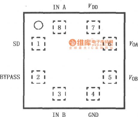 LM4915 Single-channel pseudo differential headphone amplifier circuit diagram