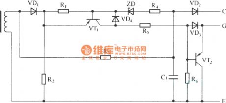 Drive protection circuit with schottky