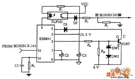 EXB841 drive circuit diagram