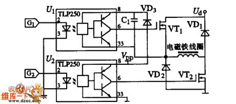 Magnetic axis isolation drive circuit diagram