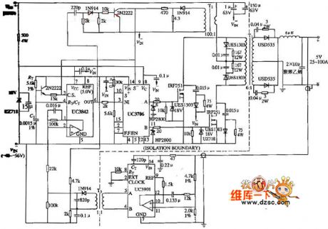 500W push-pull DCDC converter circuit diagram
