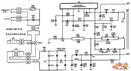 SHARP K-160170 type display circuit diagram