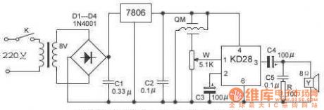 Combustible gas alarm circuit diagram