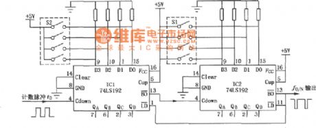 1~99 frequency division(count down) circuit diagram